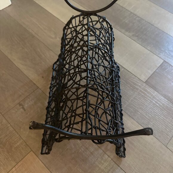 MAGAZINE RACK TOWEL HOLDER BLACK - Picture 8 of 9